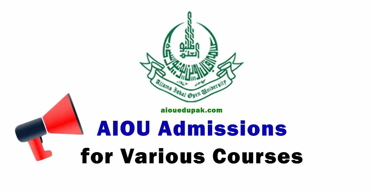 Aiou Admission 2024 Autumn Spring Semester Programs Last Date Aiou Admission 2024 Autumn Spring Semester Programs Last Date