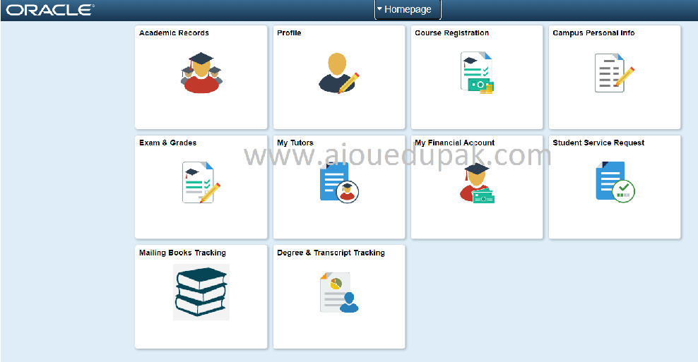 AIOU Enrollment Homepage